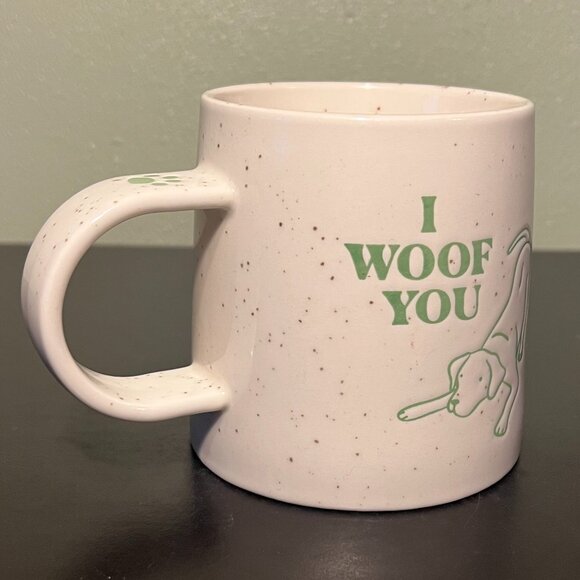 Room Essentials “I WOOF YOU” Dog Puppy Lover Stoneware Mug 🐾 Dog Mom ~ Dog Dad - Picture 6 of 10